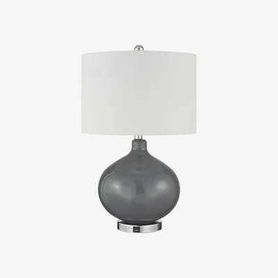The Range Eden Grey Round Table Lamp