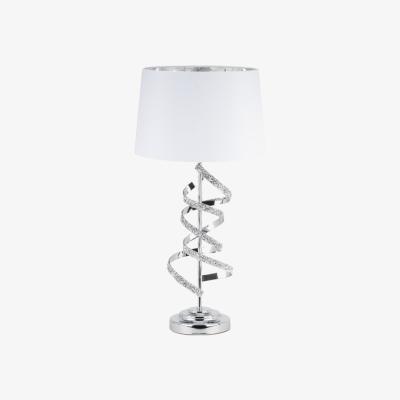 The Range Chrome Jewel Spiral Table Lamp - Silver