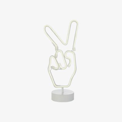 The Range Peace Sign Neon Light - White