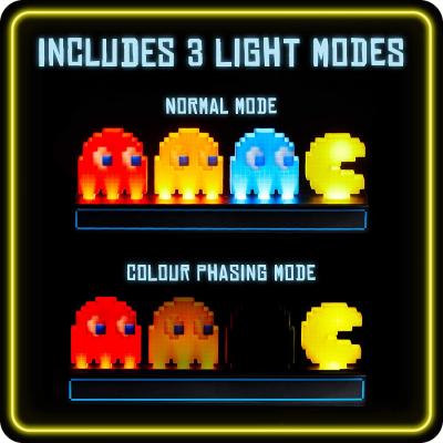 The Range Pac Man Pixel War Table Lamp - Colourful