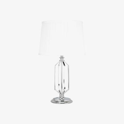 The Range Chrome Geometric Pleated Table Lamp