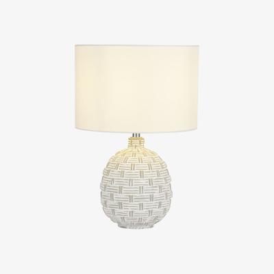 The Range Grey and White Textured Table Lamp  - Grey