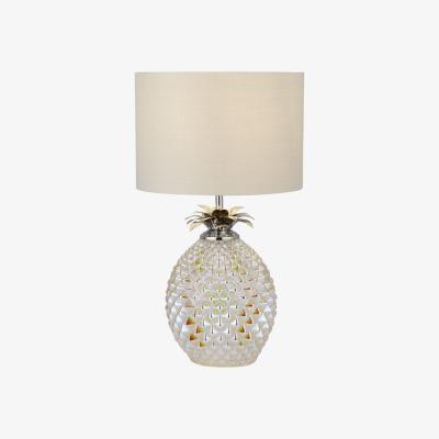 The Range Iridescent Pineapple Table Lamp - White