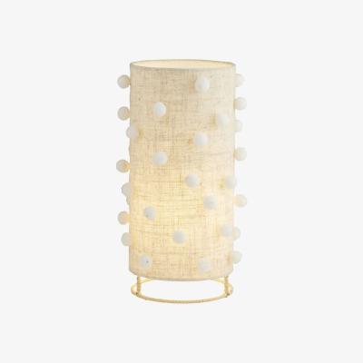 The Range Cream Pom-Pom Table Lamp - Cream