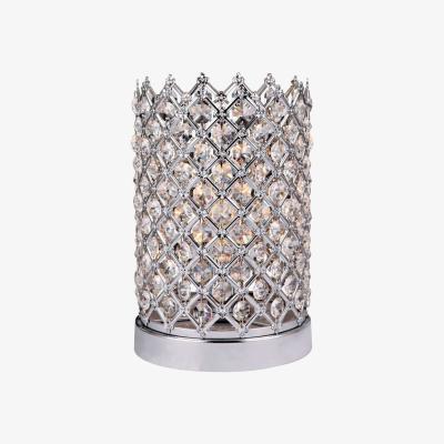 The Range Crystal Cross Table Lamp - Silver