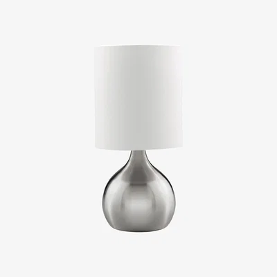 The Range Carlyle Satin Silver Touch Lamp - Satin