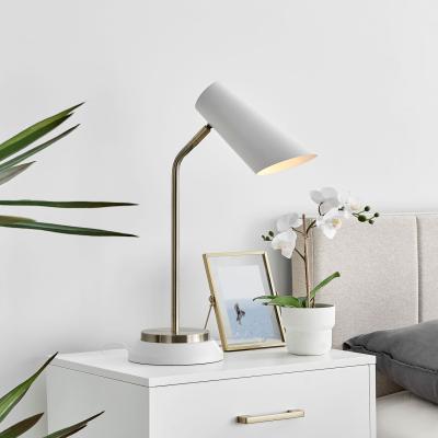 The Range MANU Table Lamp Light (Including Bulb) - White/Gold