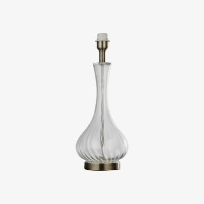 The Range Antique Brass Textured Base  - Clear