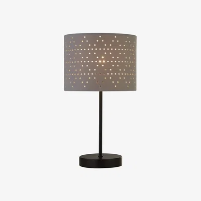 The Range Grey Cut Out Table Lamp With Black Base - Black