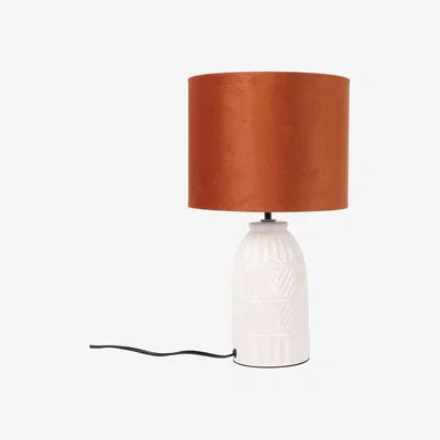 The Range Alaska Chevron Table Lamp - White