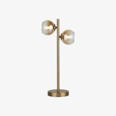 The Range Ombre Double Glass Table Lamp - Brass