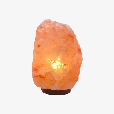 The Range Medium Natural Himalayan Pink Salt Wellbeing Lamp - Pink Orange