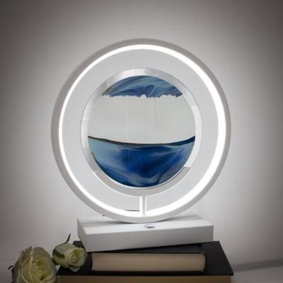 The Range 3D Rotating Large Quick Sand Lamp Led  - Blue