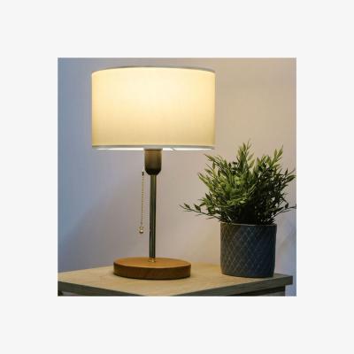 The Range Sera Cylinder Table Lamp Cream Fabric Shade - Cream & Silver