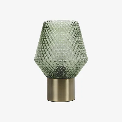 The Range Juniper Glass Table Lamp - Green