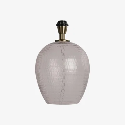 The Range Blush Glass Table Lamp Base Only  - Blush