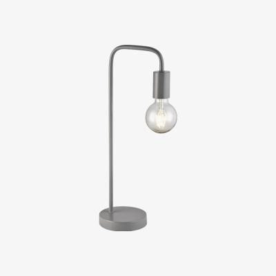The Range Matt Lamp With Bulb - Grey