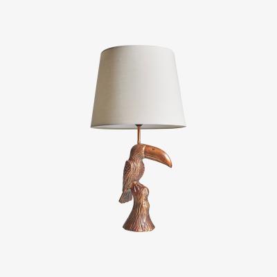 The Range Mavrica Brass Table Lamp Brass Shade - Brass