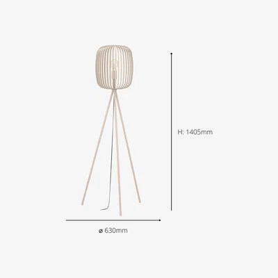 The Range Eglo Romazzina Sandy-Rose Tripod Table Lamp - Sandy-Rose