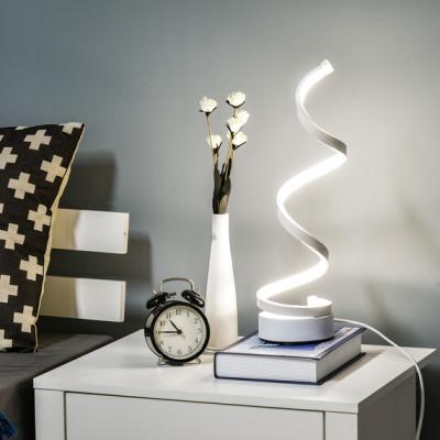 The Range Wave Shaped LED Table Lamp  - White