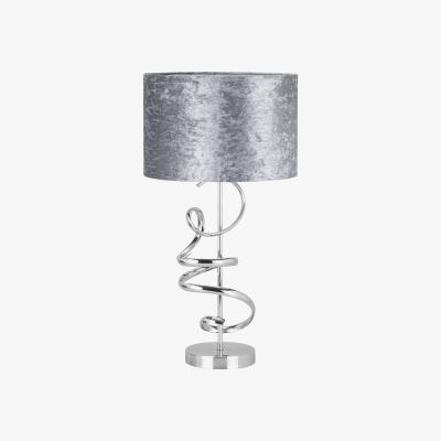 The Range Chrome Spiral Table Lamp - Silver
