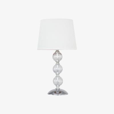 The Range Value Clear Cracked Glass 3 Ball Table Lamp - Champagne