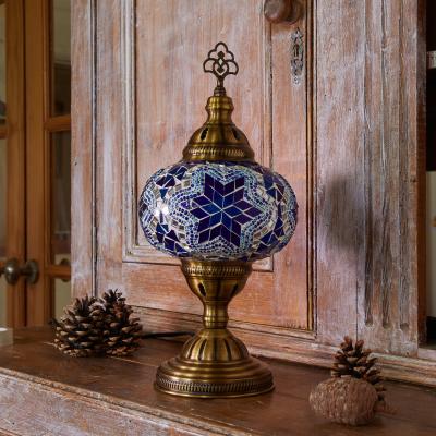 The Range Turkish Mosaic Glass Table Lamp Size 3 Fireball - Fireball