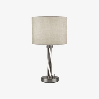 The Range Copenhagen Satin Silver Table Lamp - Silver