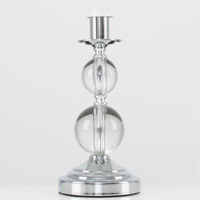 The Range Modern Polished Chrome And Acrylic Ball Touch Table Lamp Base - Silver