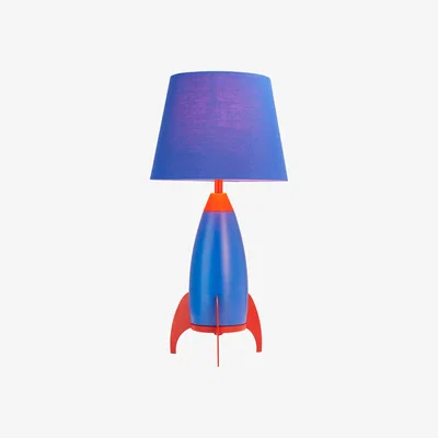 The Range Glow Children's Cylinder Rocket Table Lamp - Red