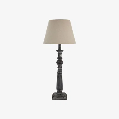 The Range Incia Column Table Lamp - Brown