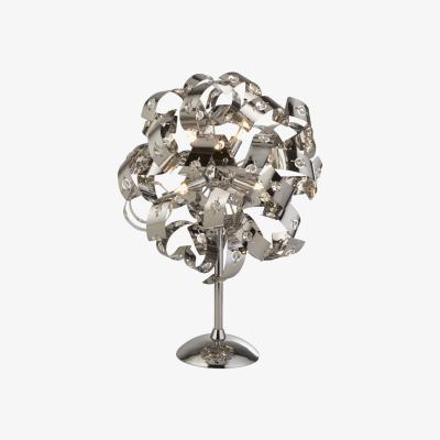 The Range Curl Style Table Lamp  - Silver