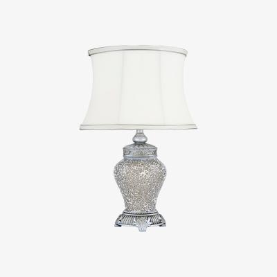 The Range Mosaic Regency Table Lamp With Ivory Shade - Champagne and Ivory