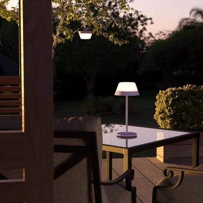 The Range EGLO Meggiano Purple Touch Dimmer Table Lamp - Purple