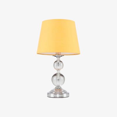 The Range Gatto Silver Table Lamp Yellow Shade - Silver