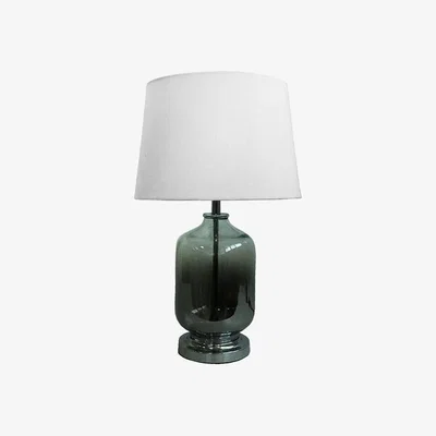 The Range Cecilio Smoked Glass Table Lamp - Grey