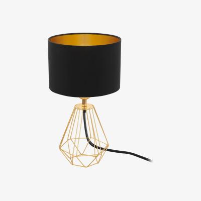 The Range EGLO Carlton 2  BrassBlack Table Lamp - Yellow