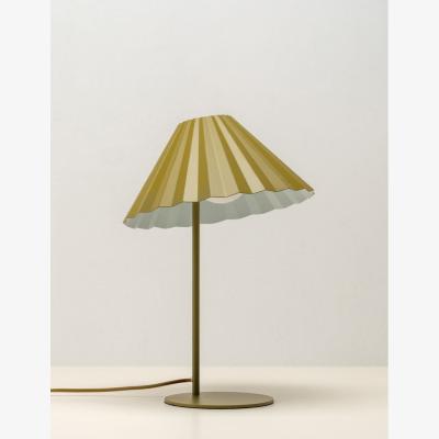 Rose & Grey Houseof The Pleat Table Lamp Moss Green & Pale Blue
