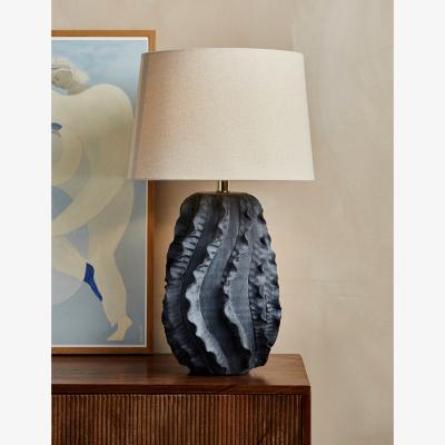 Rose & Grey Rocky Table Lamp