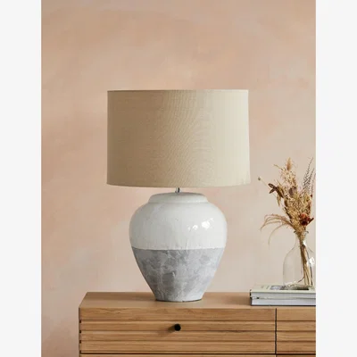 Rose & Grey Two Tone Table Lamp
