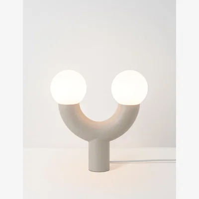Rose & Grey houseof Tube Table Lamp - Two Colours Available