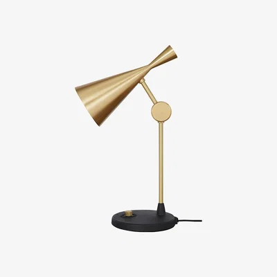 Sofa.com Tom Dixon Beat 1 Light Table Lamp in Brass - sofa.com
