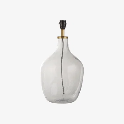 Sofa.com Glass Minimalist Table Lamp in Smokey Glass