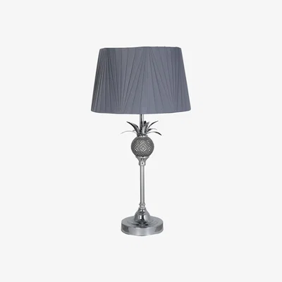 Teddy Beau Deco Home Pineapple Table Lamp With Grey Shade