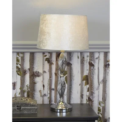 Teddy Beau Deco Home Wire Ball Table Lamp With Ivory Shade
