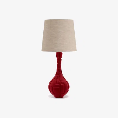 Tobias Oliver Porta Romana I Quadrate Lamp Bordeaux
