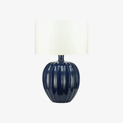 Tobias Oliver William Yeoward | Kristiana Table Lamp | Indigo