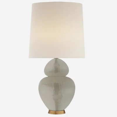 Tobias Oliver AERIN | Michelena Table Lamp | Shell Grey
