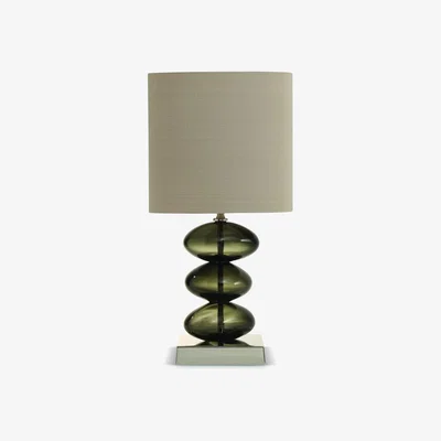 Tobias Oliver Porta Romana I Small Adam Lamp I Charcoal With Nickel base
