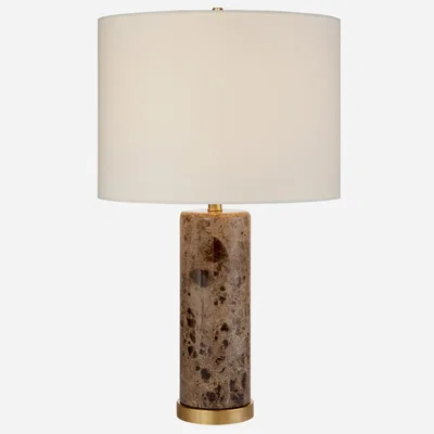 Tobias Oliver AERIN | Cliff Table Lamp | Brown Marble